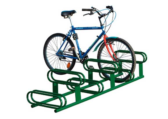 The 6-Space Bicycle Stand (low - high) - Click Image to Close