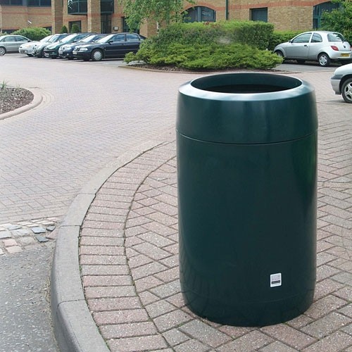 VISCOUNT Round Open Top Litter Bin 110/130 litres - Click Image to Close