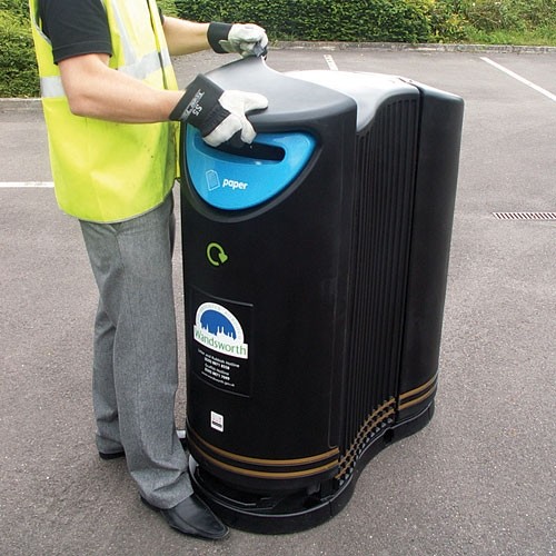 TWINBIN Litter/Recycling Bin 170 litre - Click Image to Close